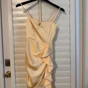 Hello Molly Asymmetrical Cream Dress